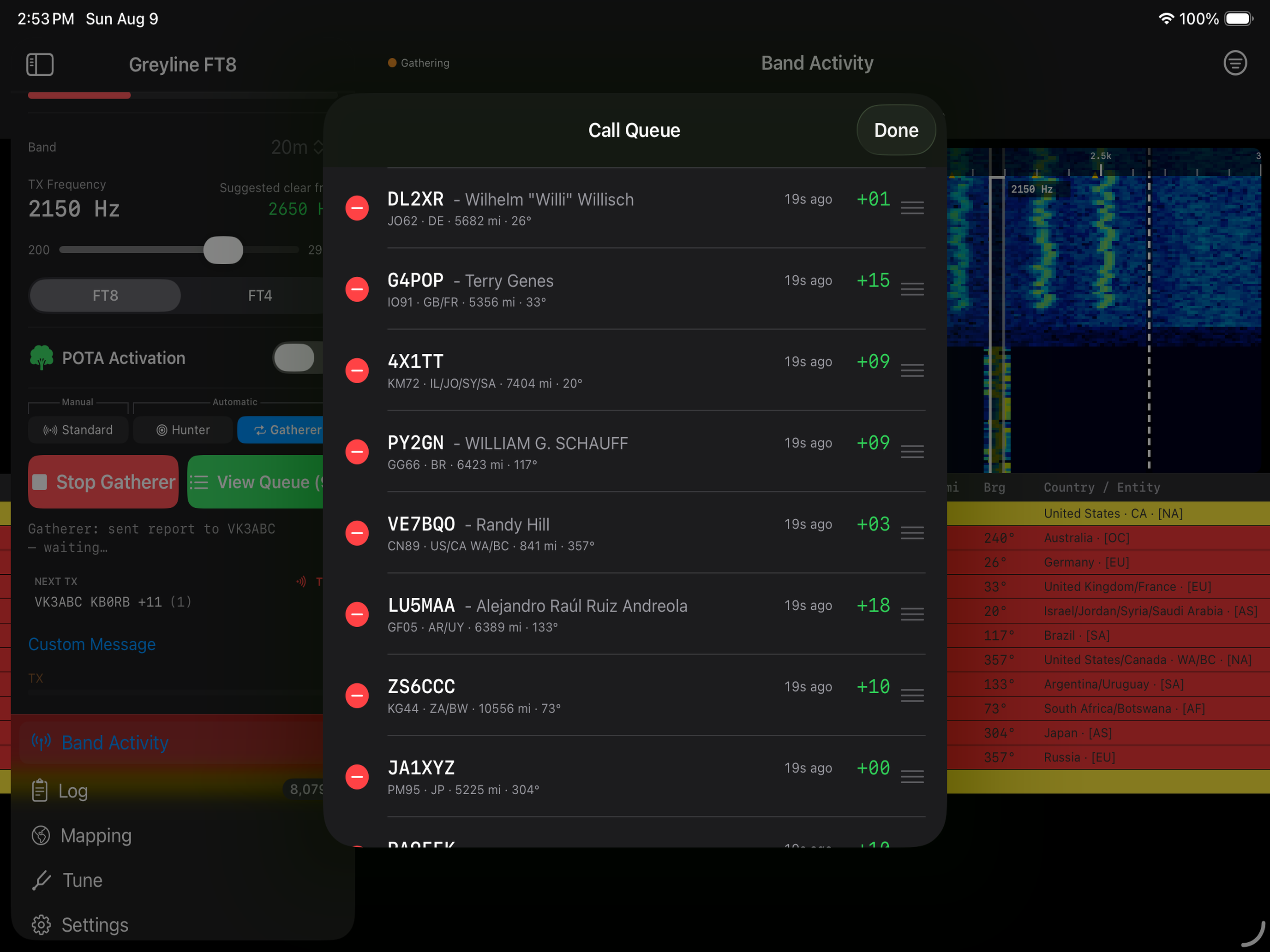 Gatherer Call Queue